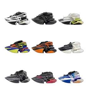 BALMAIN Unicorn leather wear-resistant low-top casual shoes-3000